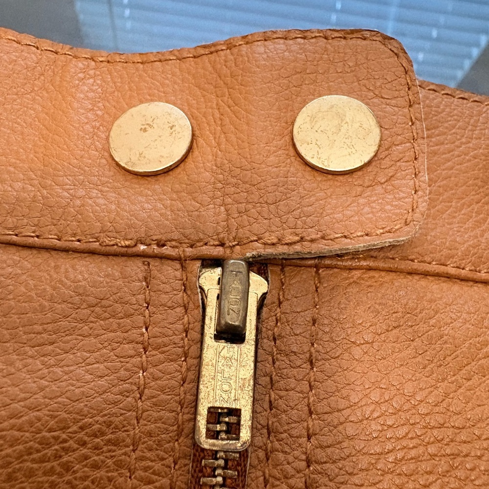 Free People brown Mini Skirt with Zipper - Picture 3 of 6